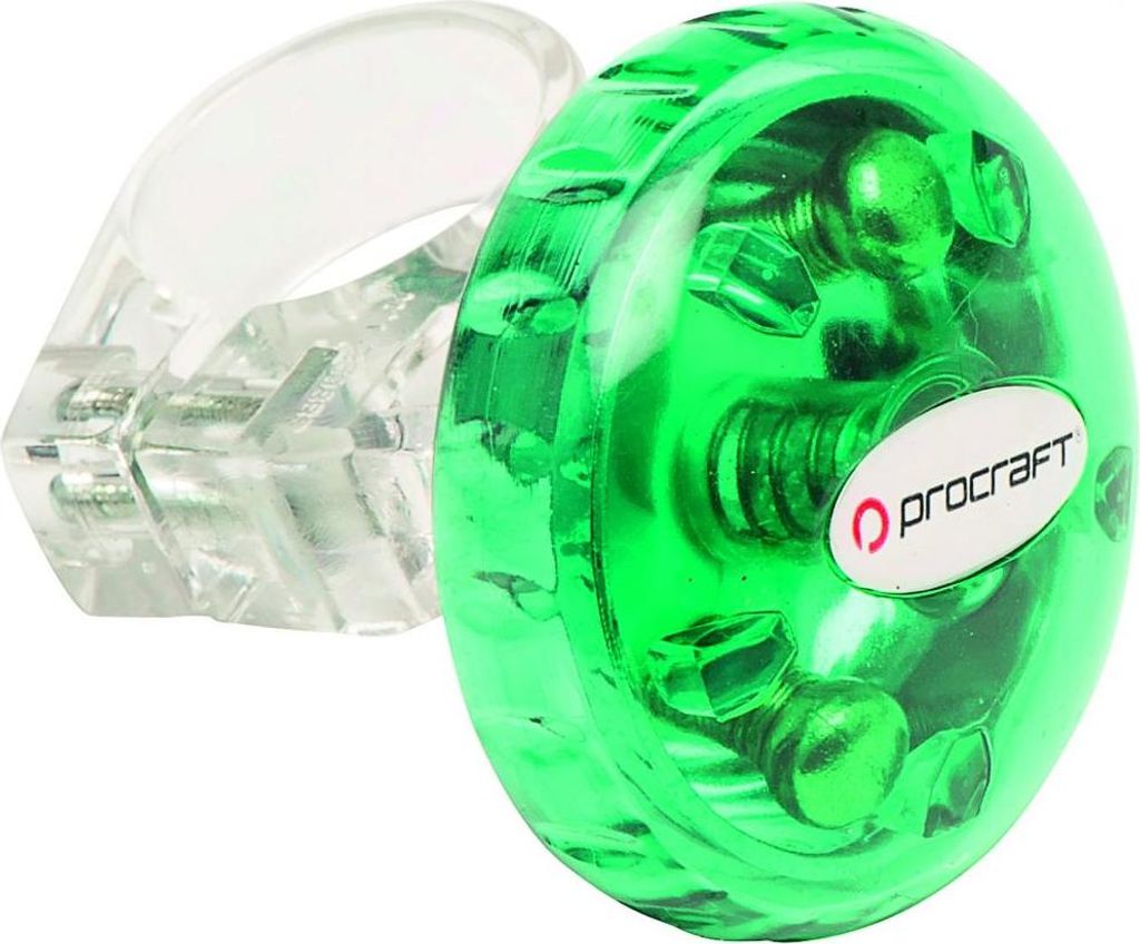 Procraft Klingel Fun kompakt grün - laute Fahrradklingel Produktbild 