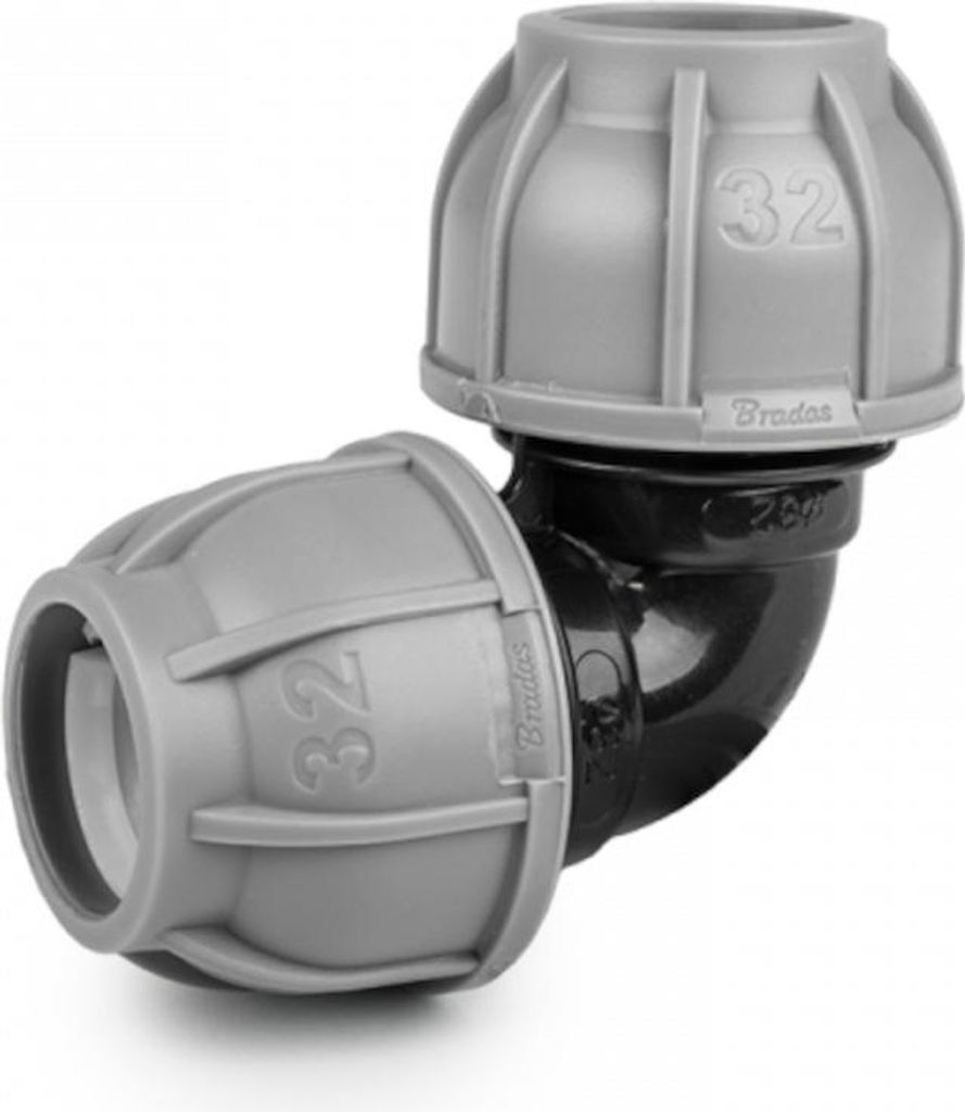 Equerre de tuyau PE 25mm 90° PN10 Image du produit 