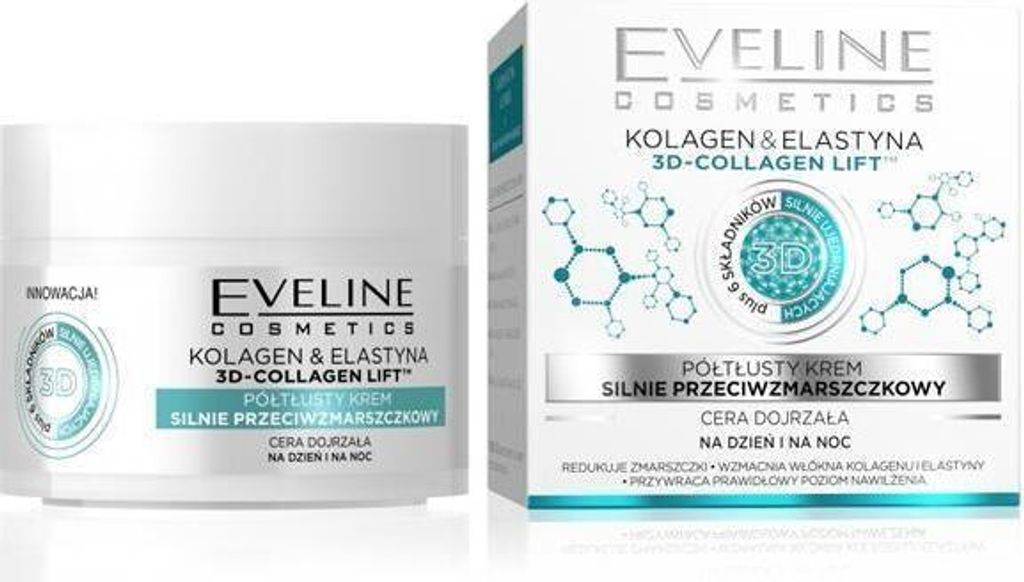 EVELINE 3D Collagen Lift halbfette, hochwirksame Produktbild 