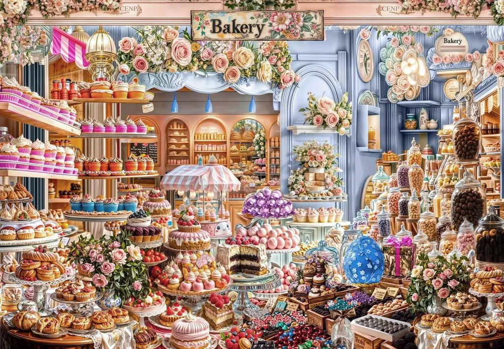 Puzzle Grafika Cupcakes 1000 pièces avec carton haute résistance