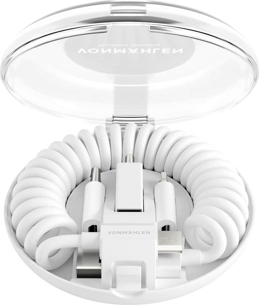 VONMÄHLEN allroundo White/ The All-in-One Charging Cable Produktbild 