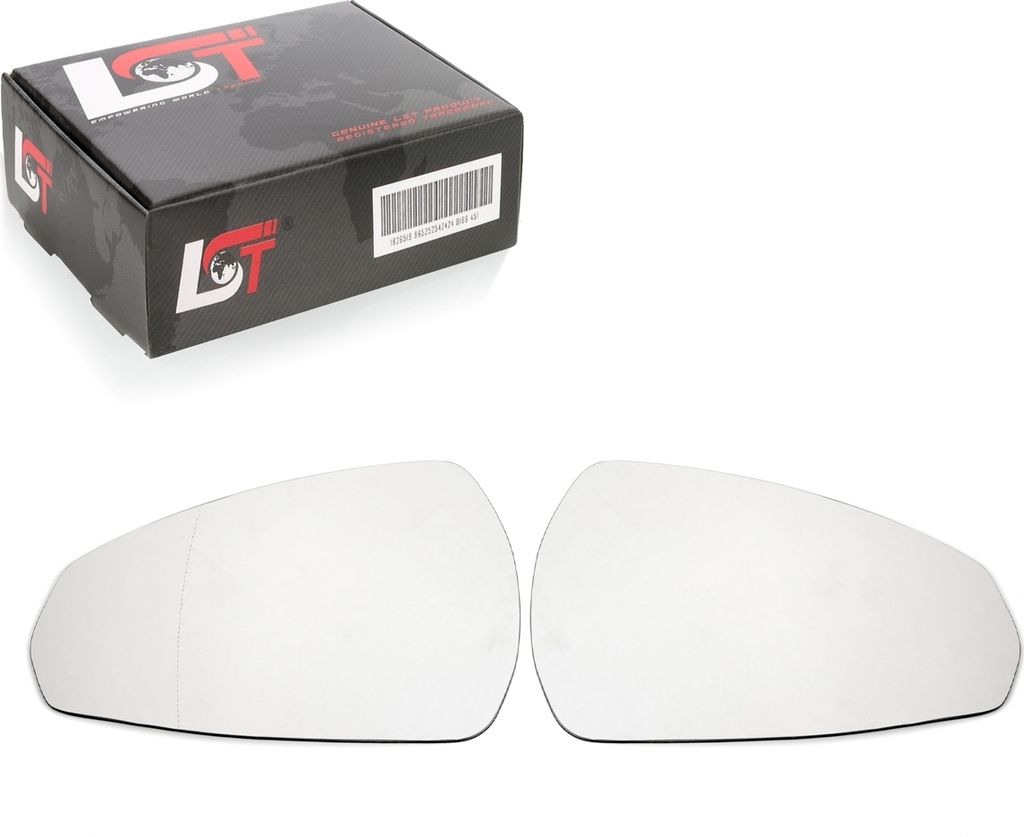 2x Glas Außenspiegel zum Kleben asphärisch konvex für Audi A3 8V ab 2012 Cabrio