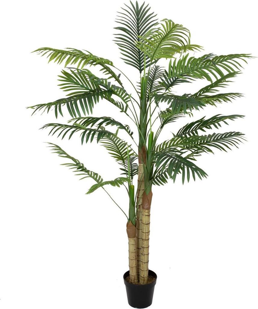EUROPALMS Areca Palme, 3-stämmig, Kunstpflanze, 150cm (82509411)