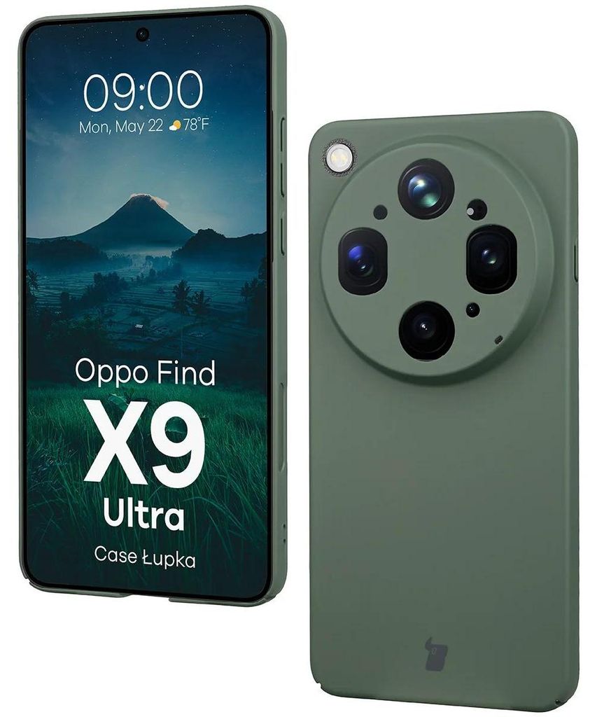 Handyhülle für Oppo Find X9 Ultra, Bizon Case Lupka, Grün