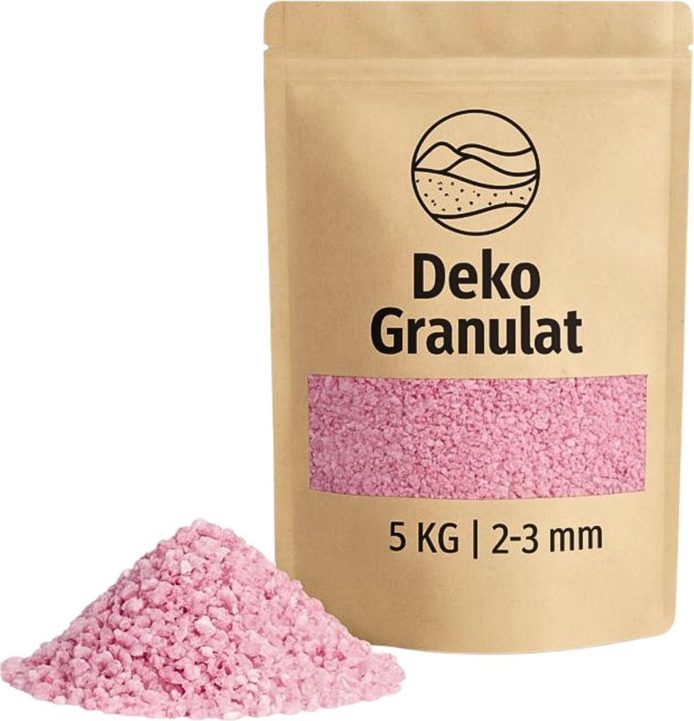 Deko-Granulat 5 KG pink Ø 2-3 mm Vasen Glas-Füllung Streudeko
