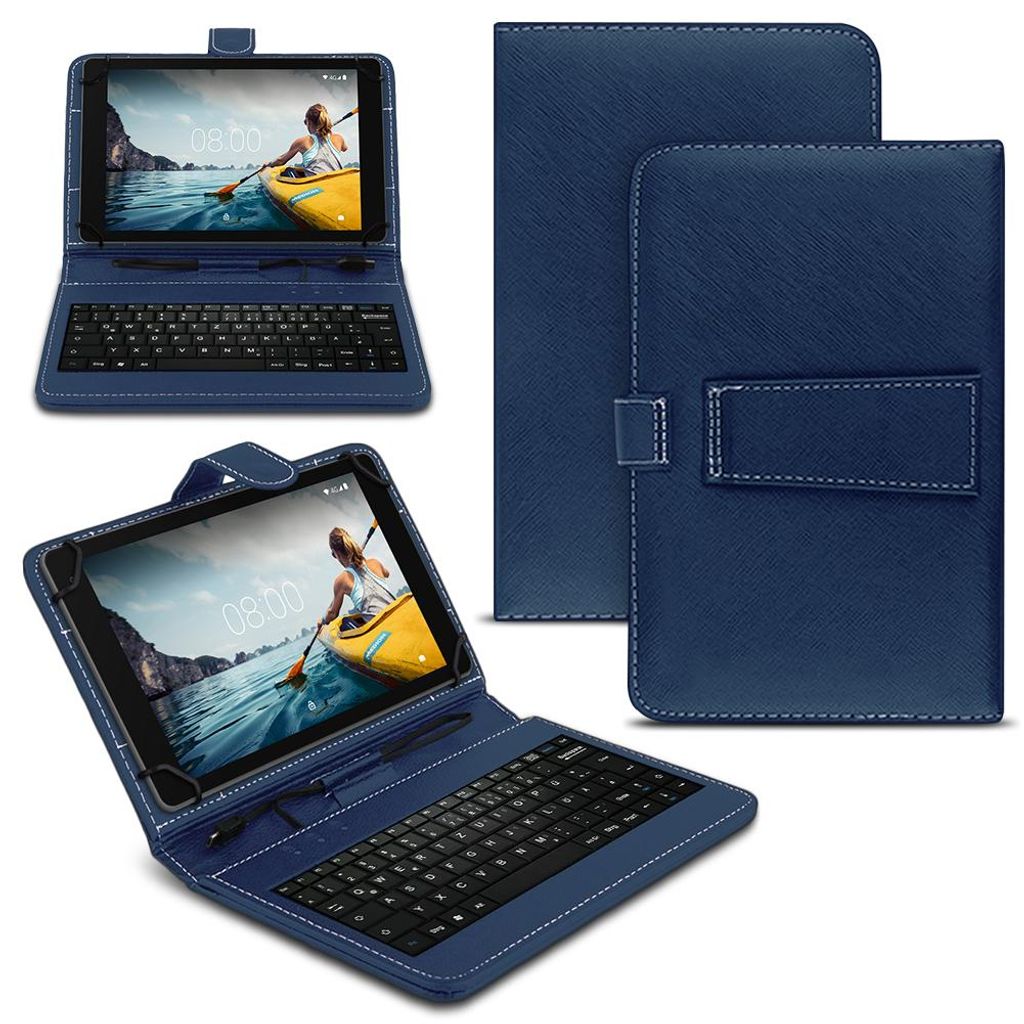 Tablet Hülle Tastatur Tasche für Xiaomi Redmi Pad 2 2025 Keyboard QWERTZ CoverFarben:Blau