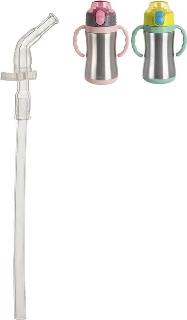 Transparenter Strohhalm für Thermoskannen, 18 cm, Silikon