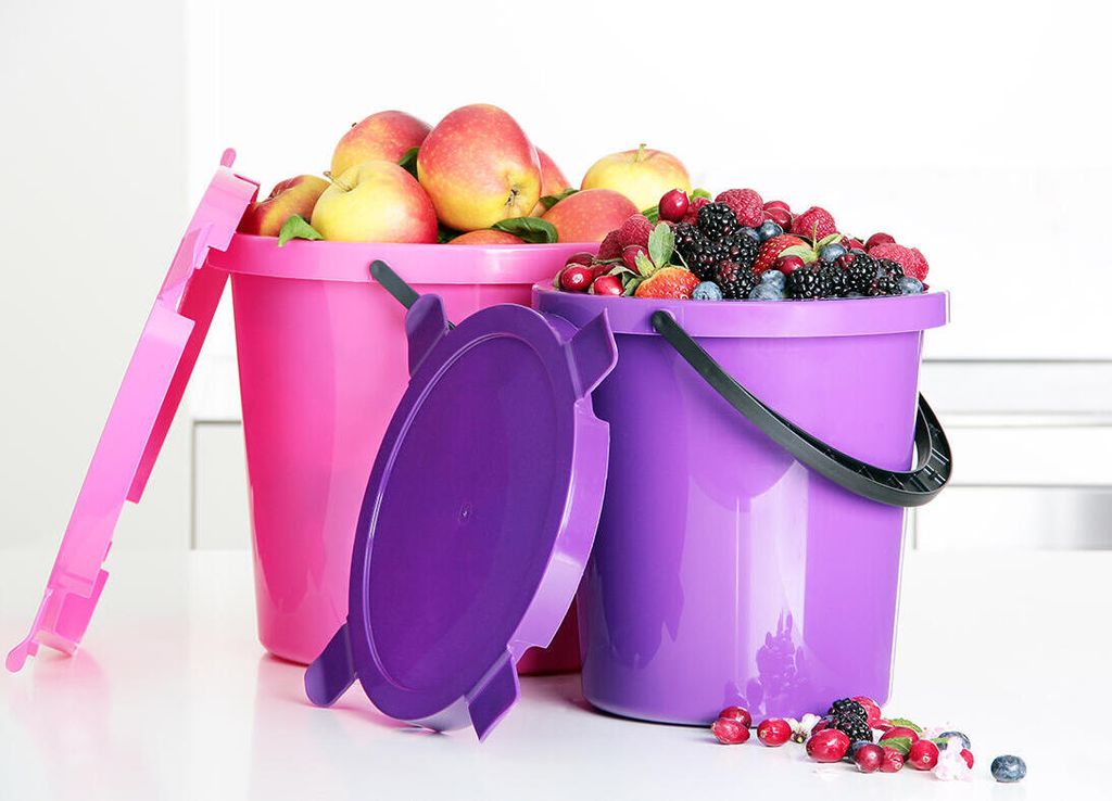 Kbelík s víkem Plast Team Berry 5 l tmavě šedý Obrázek produktu 2