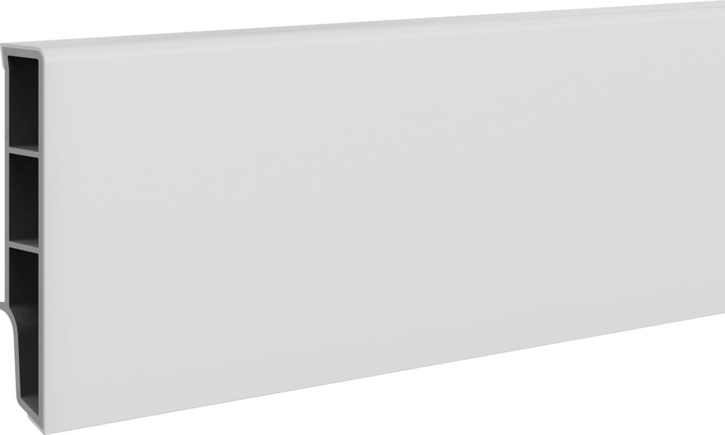 Vilo Musterstück Sockelleiste SEMPLA 705 10 cm – moderne PVC Fußleiste, wasserfest, stoßfest, leicht zu reinigen, einfache Montage ohne Spezia...