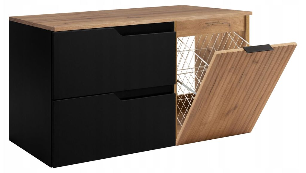 Rodan Waschbeckenunterschrank 100cm - mit Platte & Produktbild 