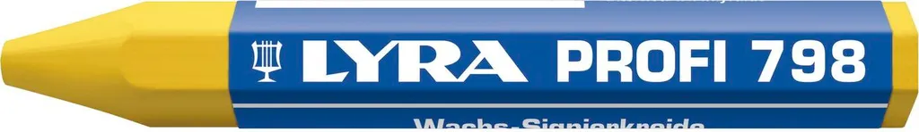 Craie de marquage jaune LYRA 798 hexagonale lot de 12 haute visibilité