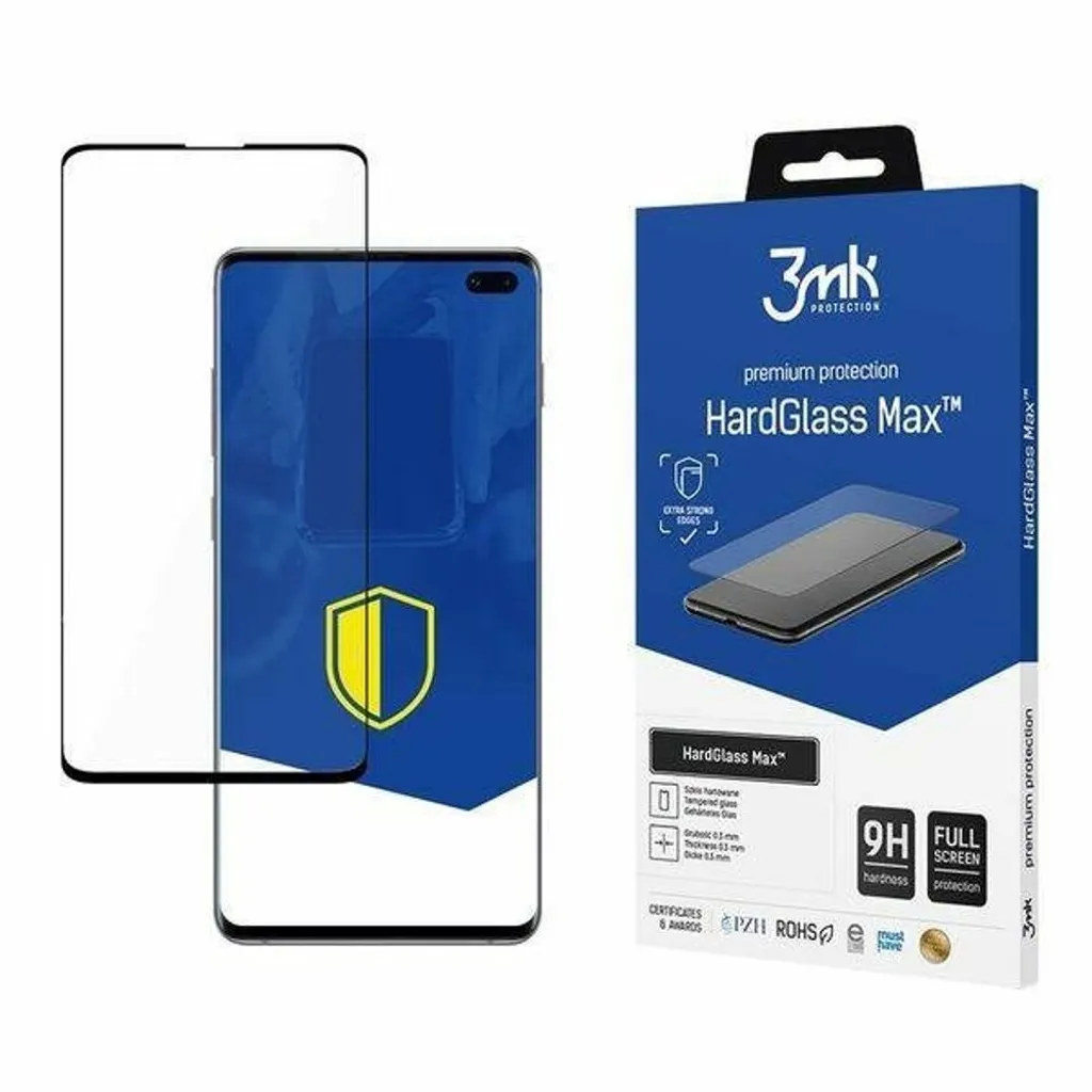 Basta Graffi! Vetro 3mk Hardglass Max per Galaxy S10+ con Impronta - 6