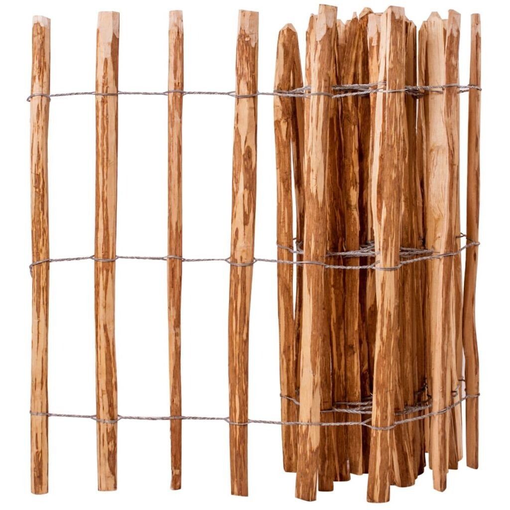 vidaXL Płot z drewna orzechowego 90x500 cm Zdjęcie produktu 