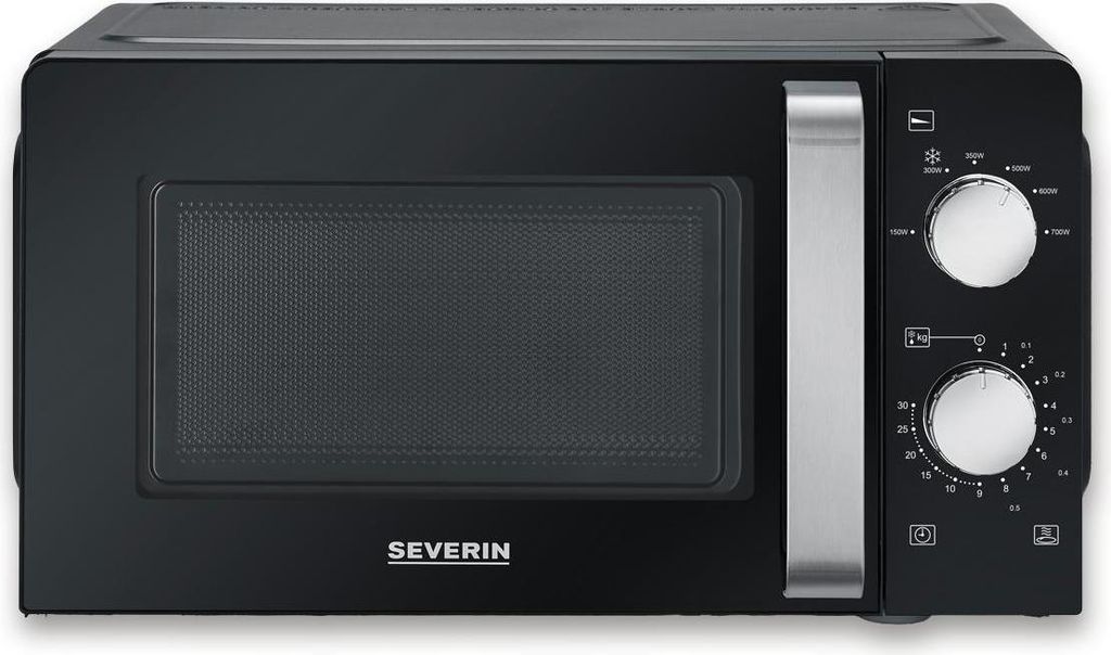 Mikrowelle SEVERIN 17L schwarz 6 Leistungsstufen MW 7886 Produktbild 