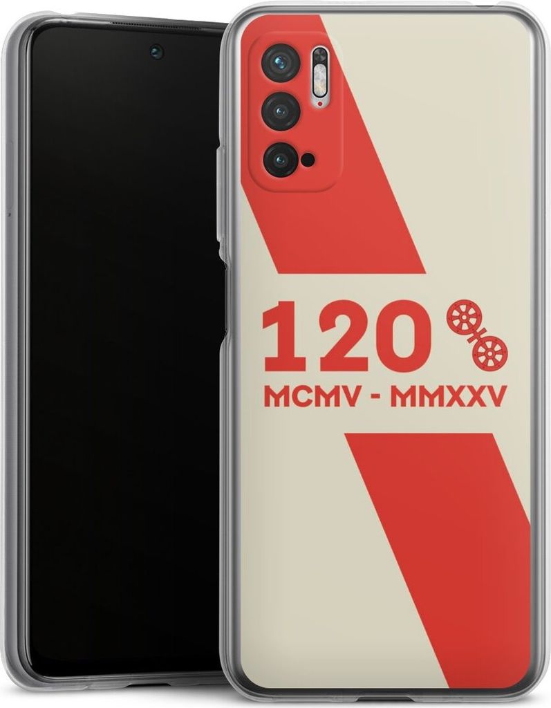 DeinDesign Handyhülle für Xiaomi Redmi Note 10 5G Silikon Hülle Case Smartphone Schutzhülle 1. FSV Mainz 05 E.V. 120 Jahre Bundesliga
