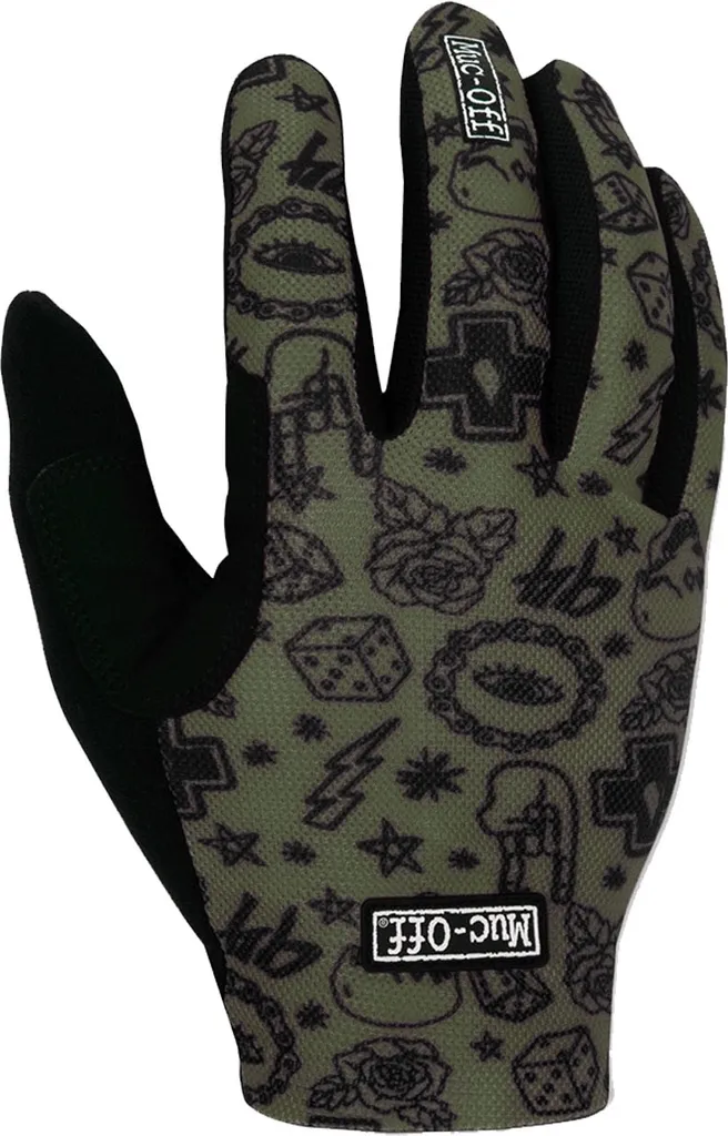 Gants de vélo de montagne Muc-Off verts taille M - Confort de pilotage