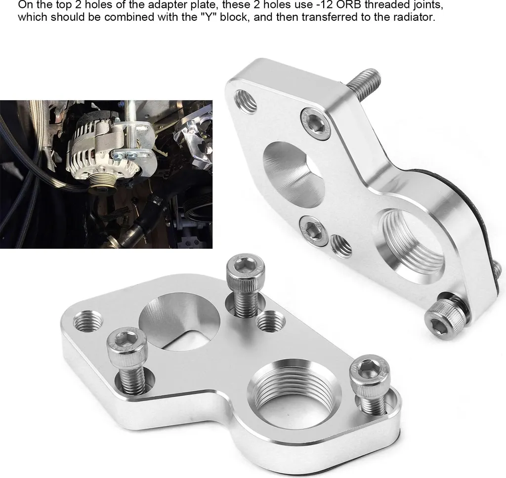 Plaques d'adaptation pompe à eau électrique moteur BBC vers LS Expert - 3
