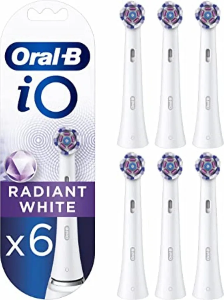 Oral-B iO Radiant White Lot de 6 Brossettes de Rechange Performance