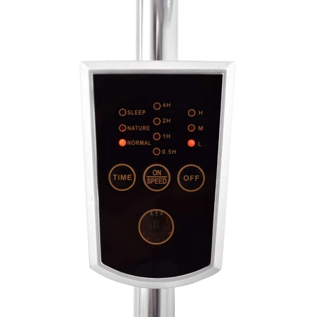 Syntrox Digital Ventilateur sur pied Chrome Rétro avec Télécommande - 9