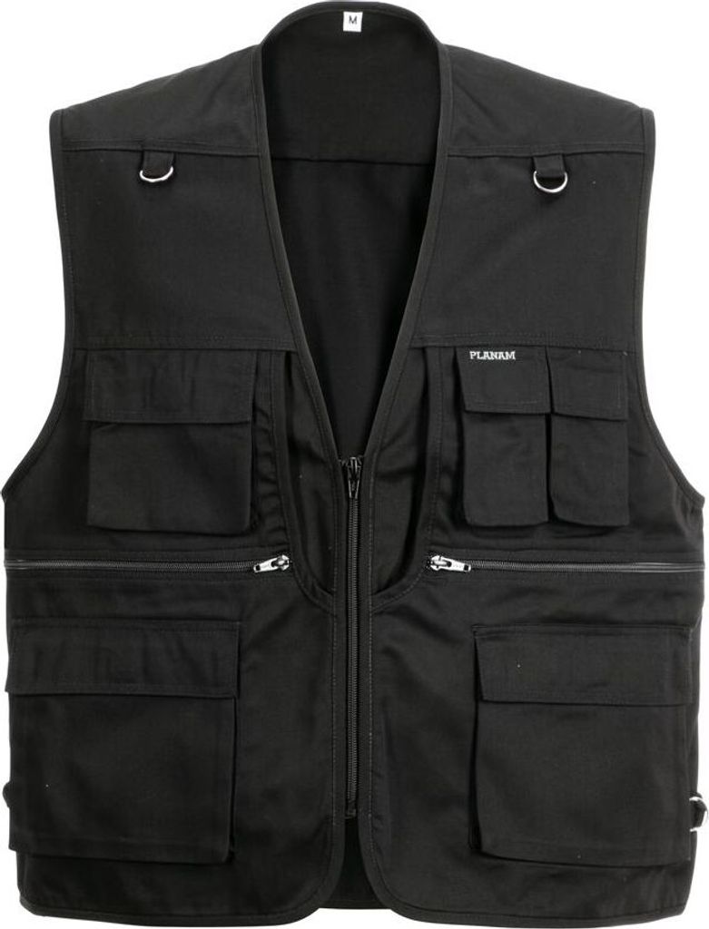 Größe L Herren Planam Outdoor Weste Sommer Weste schwarz Produktbild 
