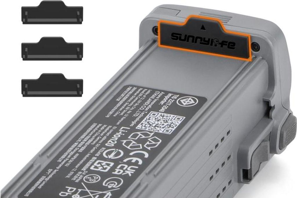 DJI Air 3 Akku-Schutzkappe - 3 Stk. Schwarz