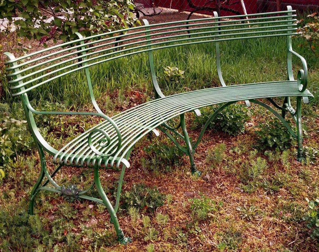 Casa Padrino Schmiedeeisen Gartenbank mit Krallenfüßen 1,9 x 0,48 x H. 0,9m - Vintage Nostalgie