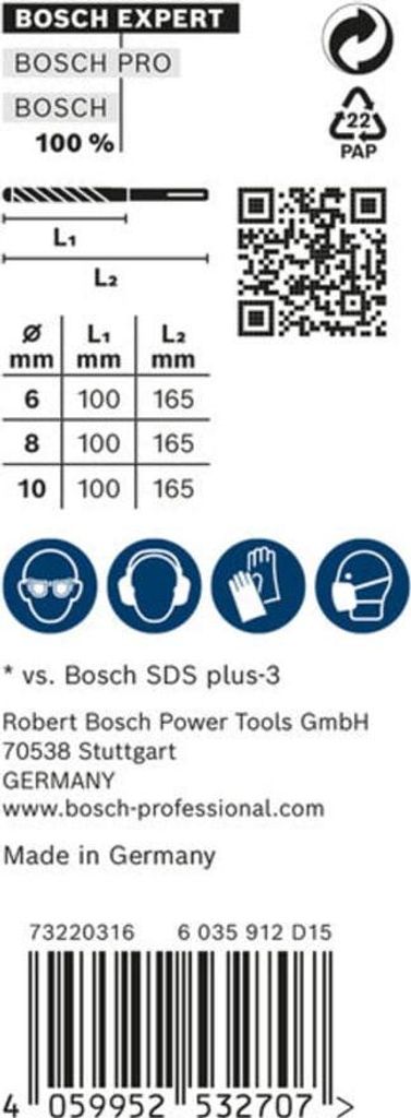 BOSCH 2608900196 BOSCH EXPERT SDS plus-7X Hammerbohrer-Set, Immagine del prodotto 
