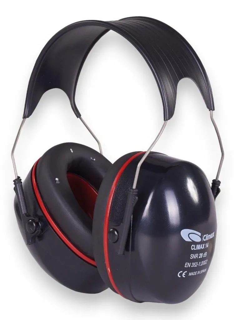 Casque antibruit Climax 14N en ABS et acier haute protection sonore
