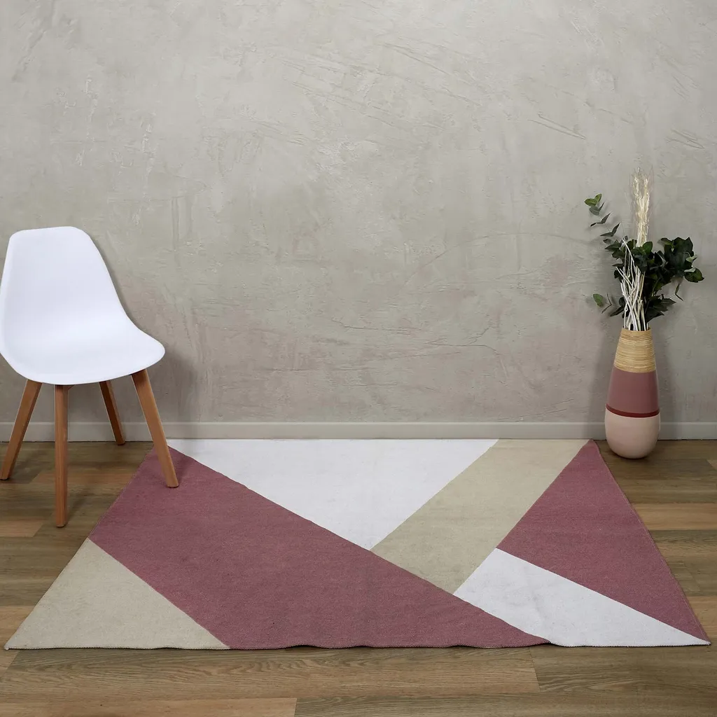 Tapis Nude Géométrique Doux 120x170cm - Finition Soft Touch Design - 3