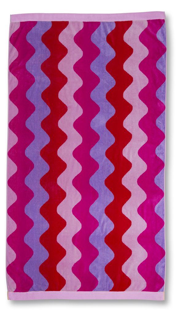 KAAT Amsterdam Strandtuch KA Waves Multi 100x180 Bunt