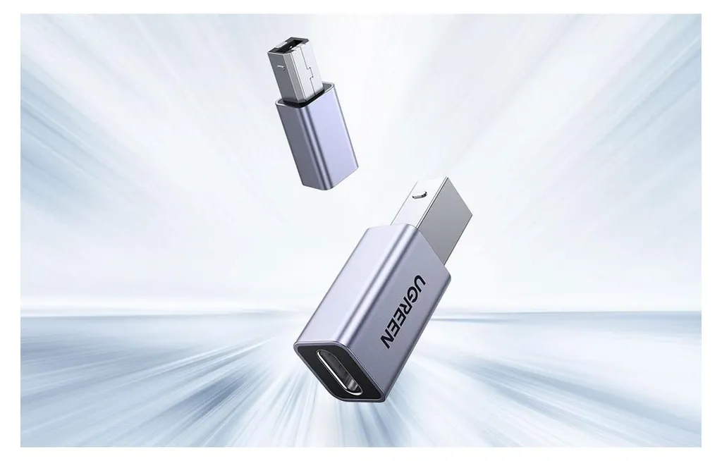 Adattatore Ugreen da USB-C a USB-B - Grigio - 16