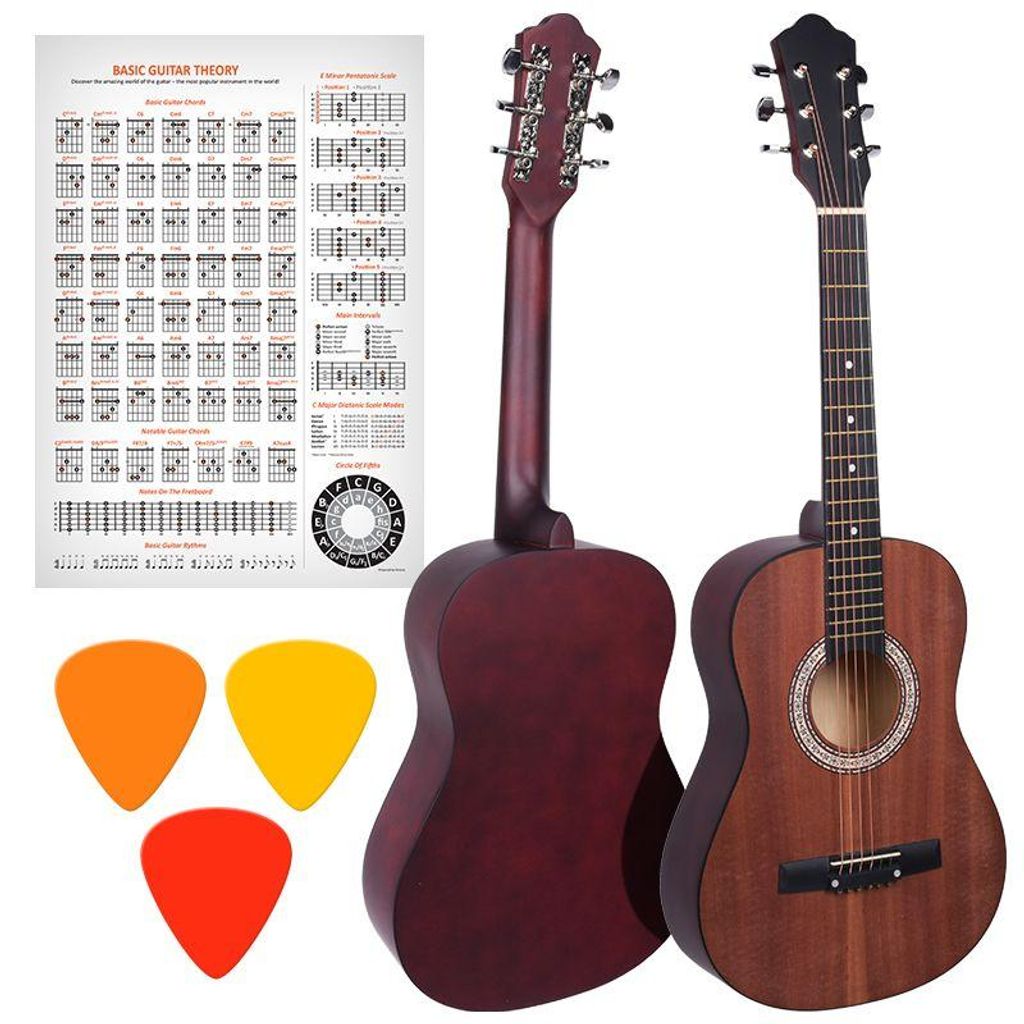 NN AG 34 Akustikgitarre 1/2 zum Erlernen des Spielens, matt Produktbild 
