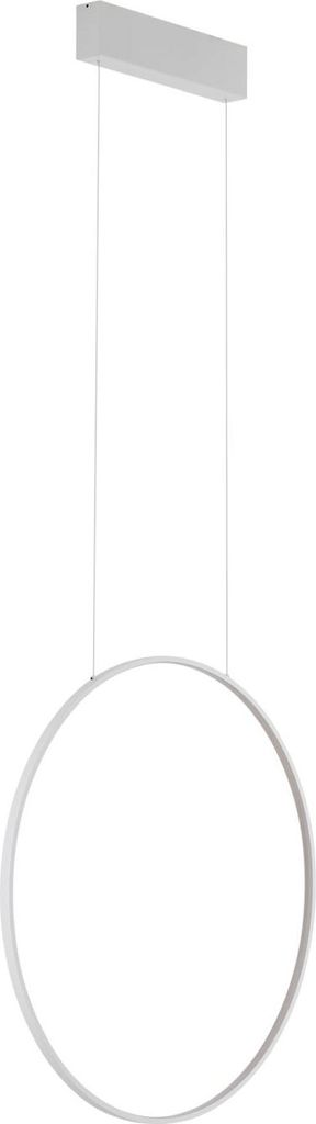 LED Hängelampe Metall Aluminium warmweiß 3000 K 660 lm H: max. 140 cm Weiß Modern