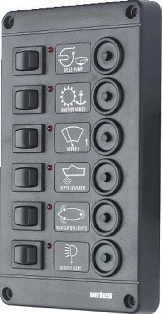 Armoire électrique 12 Volts VETUS P6CB12 idéale pour voilier et yacht