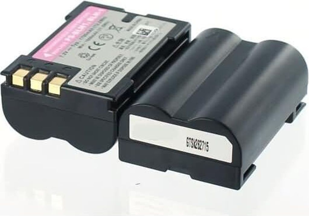 Akku für Olympus E500 Li-Ion 7,2 Volt 1400 mAh schwarz.