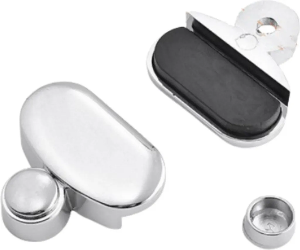 INF Set 4 Clip Specchio Argento - Lo Specchio Non Cade Più! Garantito!