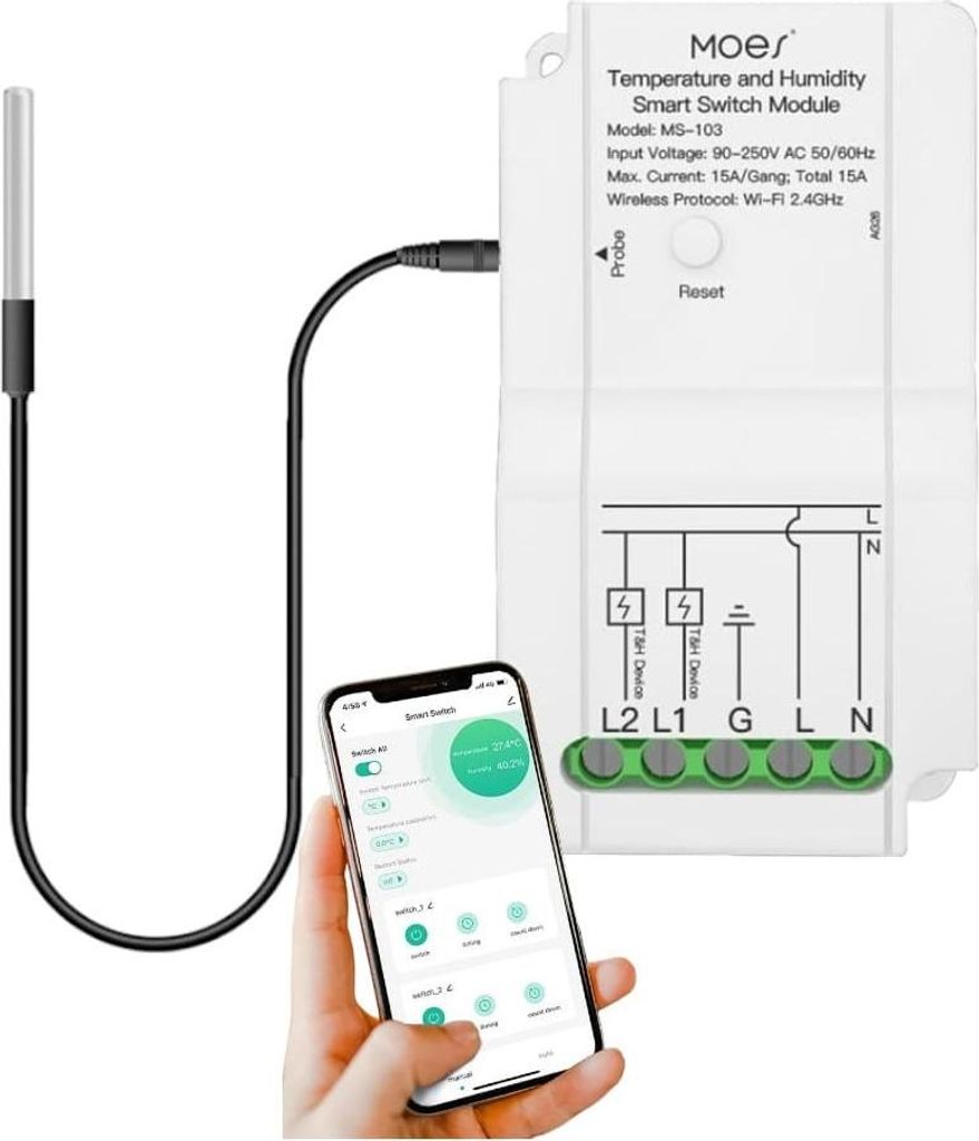 Vysielač WLAN so snímačom teploty Diaľkové meranie teploty Obrázok produktu 