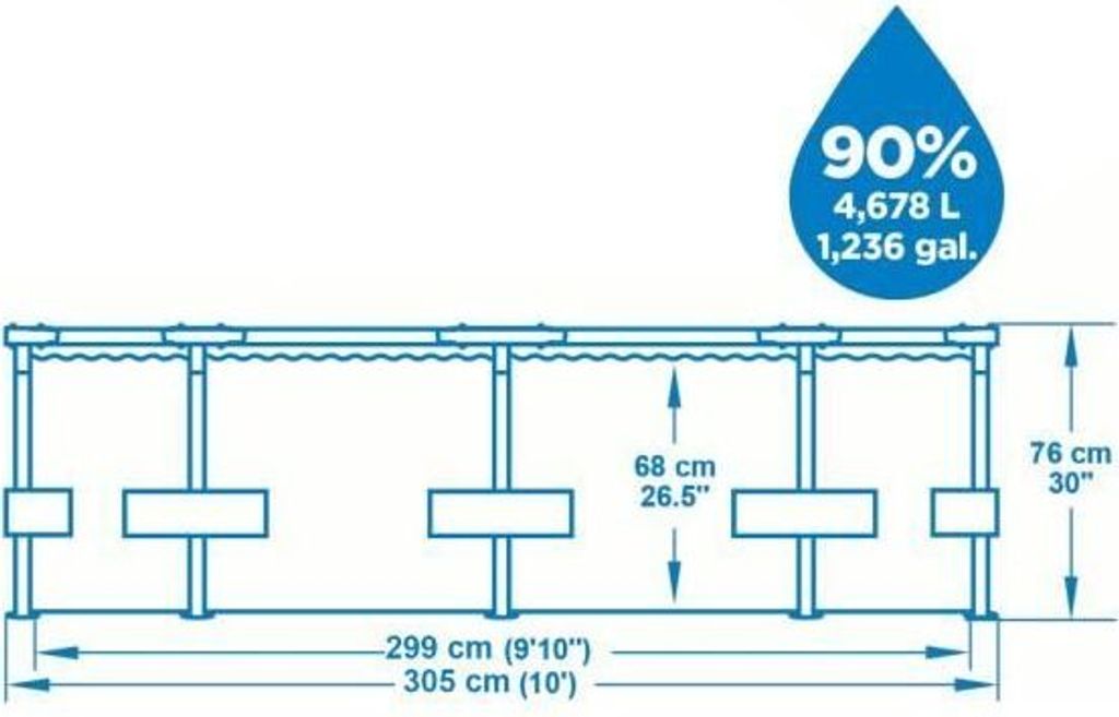Bestway Steel Pro MAX Swimmingpool-Set 305x76 cm Produktbild 26