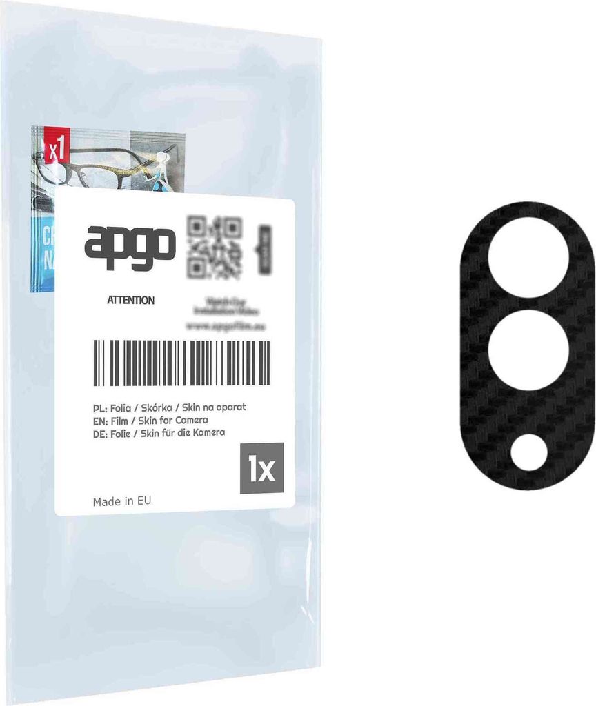 apgo Objektivschutz-Folie, Kameraschutz kompatibel mit Ulefone Armor Pad Pro, Carbon-Imitation, Rückseite Schutzfolie für Kamera-Insel, Hinten Fo...