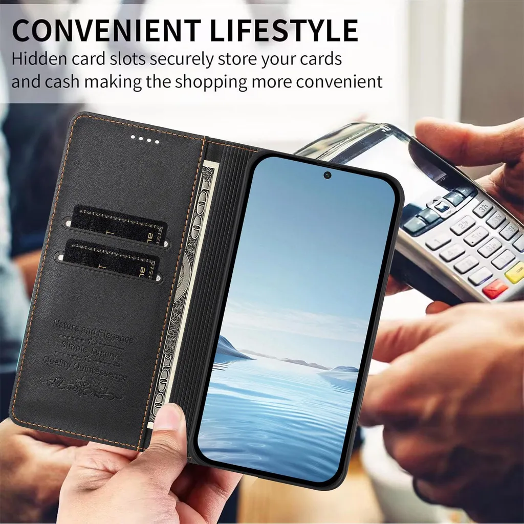 Cover Portafoglio Infinix Note 40 4G Nera | Protezione Professionale - 7