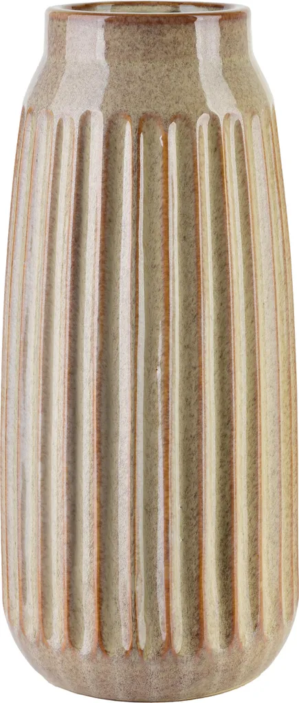 Vase ARINA Céramique Beige pour Bouquet de Fleurs Séchées - 35,5 cm