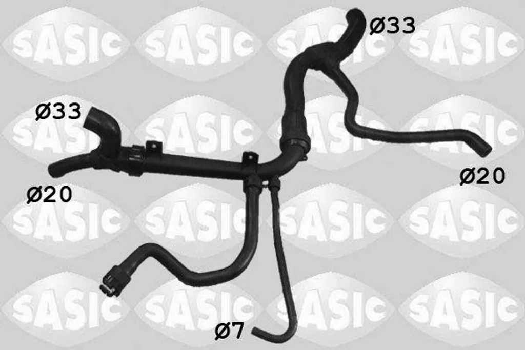 Stopper la Fuite de Liquide : Tuyau Radiateur Opel Vectra OE 1336119