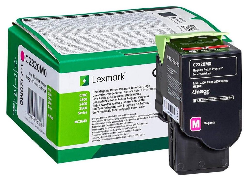 Lexmark C2320M0, 1000 Seiten, Magenta, 1 Stück(e) Produktbild 