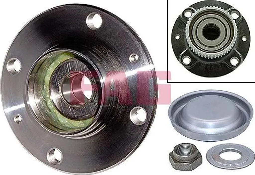 Jeu de roulements de roue OE 374841 robuste et silencieux pour 206