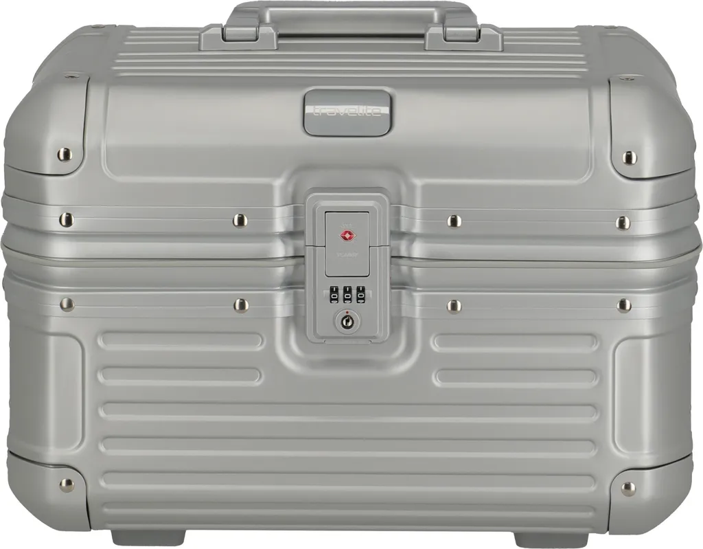 Travelite Next 2.0 Trousse de toilette 38 cm en aluminium robuste