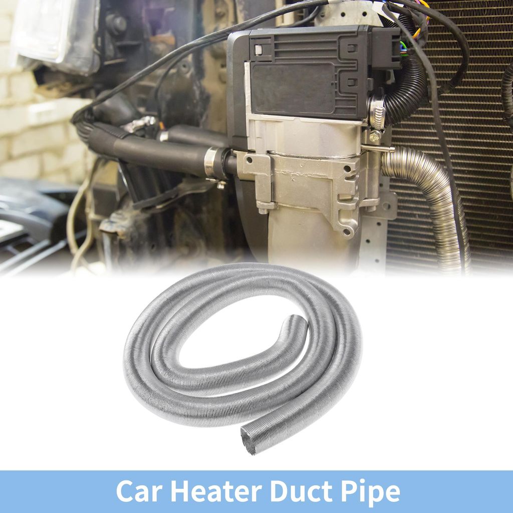 25mm Durchmesser 200cm Auto Heizung Luftschlauch Alufolie Warmluftleitung Für Dieselheizer Silberfarben