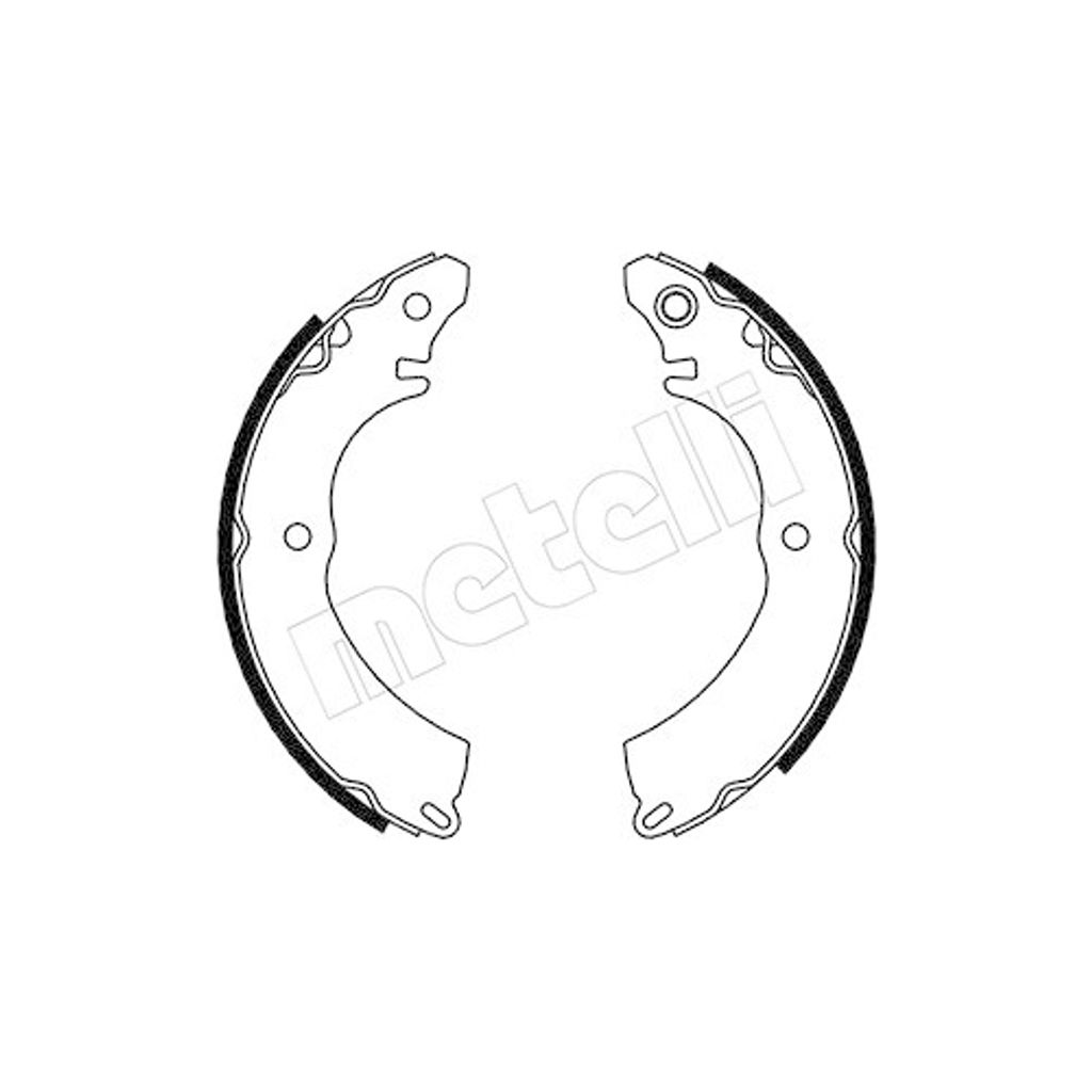 Bremsbackensatz Metelli 53-0263 für Mitsubishi Nissan Hinterachse