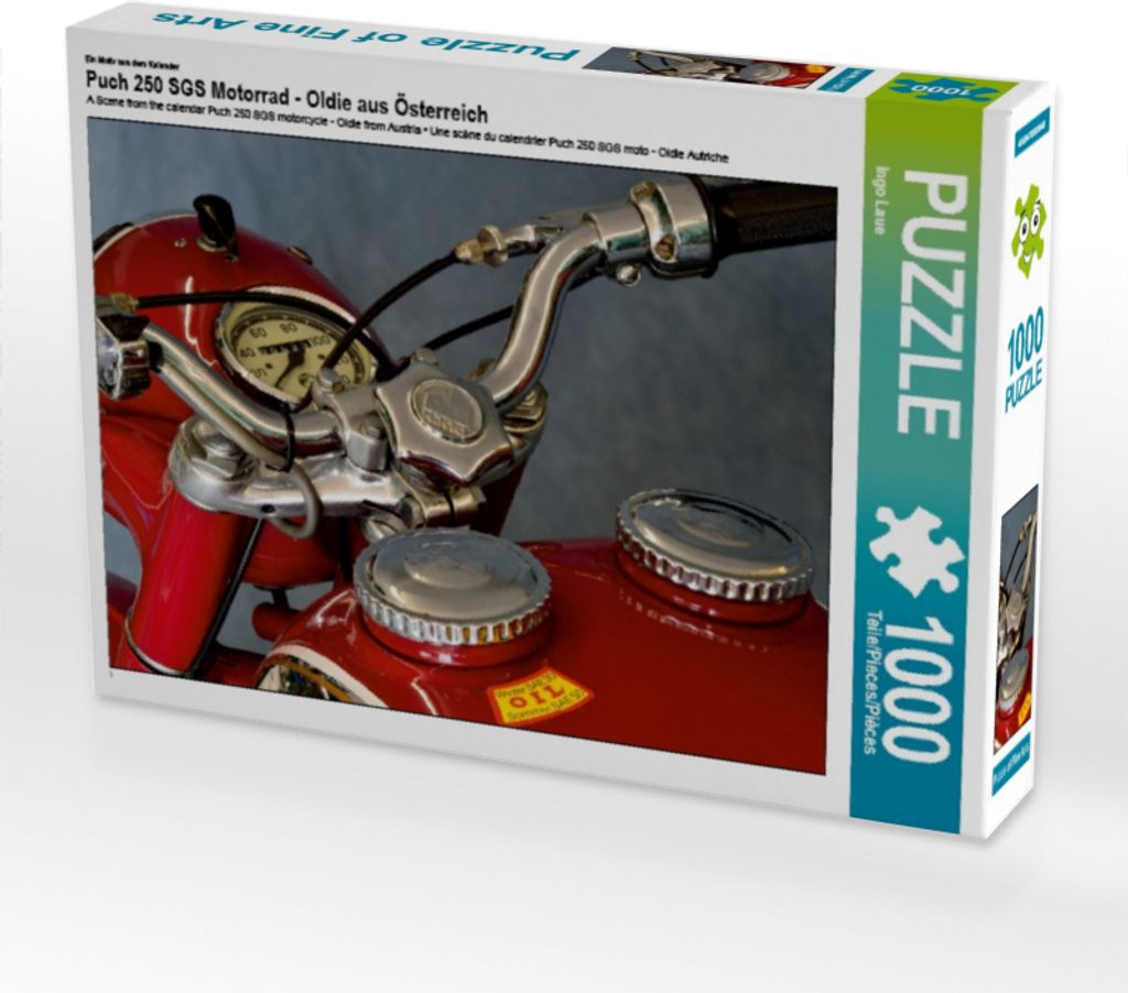 Calvendo Ein Motiv aus dem Kalender Puch 250 SGS Motorrad - Oldie aus Österreich 1000 Teile Puzzle quer 640x480mm, Laue Ingo; 7445891