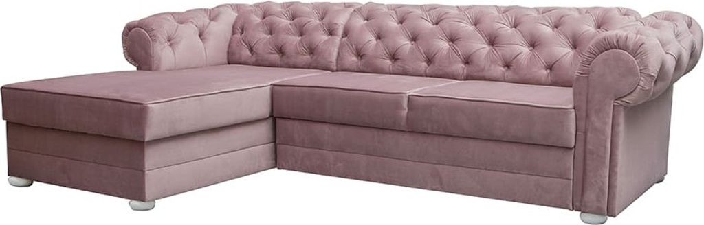 Elegantes Avia Ecksofa - Rosa Links - L-förmiges Sofa, Produktbild 