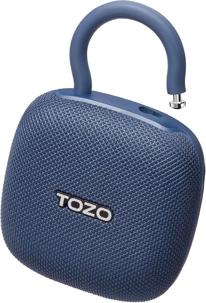 Mini Bluetooth Lautsprecher, Tragbarer Speaker mit Karabiner, IPX8 Wasserdicht, 32h Akku, Starker Bass, Bluetooth 5.4, Outdoor Musikbox für Reisen